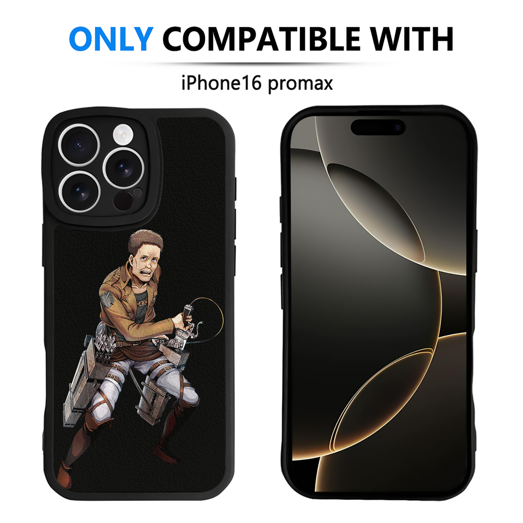 （画像用） 進撃の巨人 Attack on Titan 【iPhone 16シリーズ対応】シリコンスマホケース（レザー調） 材質：シリコン